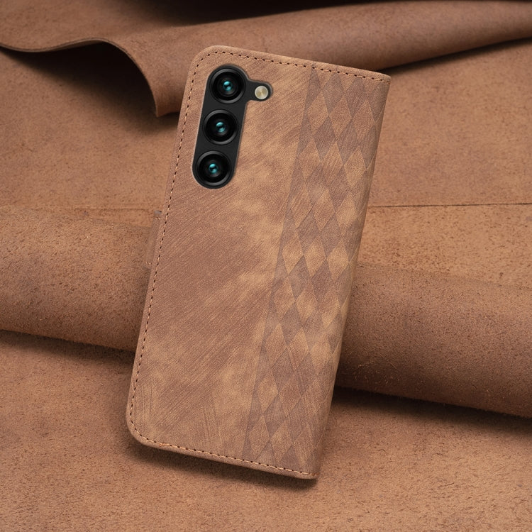 Plaid Embossed Leather Phone Case, For Samsung Galaxy S24 5G, For Samsung Galaxy S22 5G, For Samsung Galaxy S22+ 5G, For Samsung Galaxy S22 Ultra 5G, For Samsung Galaxy S21 5G, For Samsung Galaxy S21+ 5G, For Samsung Galaxy S21 Ultra 5G                ...