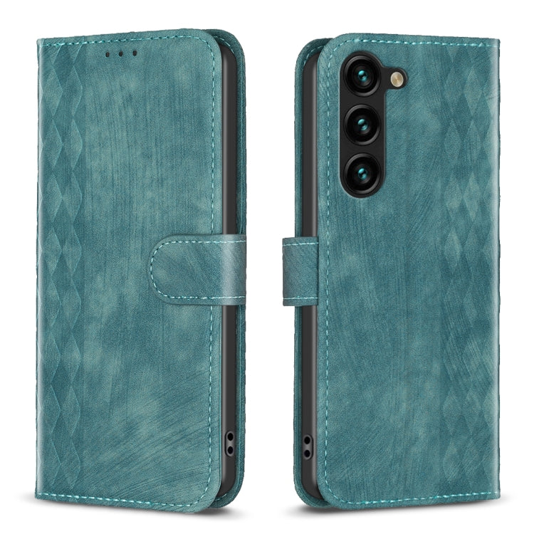 Plaid Embossed Leather Phone Case, For Samsung Galaxy S24 5G, For Samsung Galaxy S22 5G, For Samsung Galaxy S22+ 5G, For Samsung Galaxy S22 Ultra 5G, For Samsung Galaxy S21 5G, For Samsung Galaxy S21+ 5G, For Samsung Galaxy S21 Ultra 5G                ...