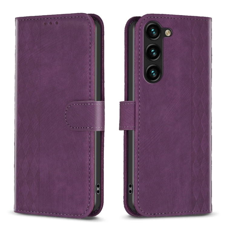 Plaid Embossed Leather Phone Case, For Samsung Galaxy S24 5G, For Samsung Galaxy S22 5G, For Samsung Galaxy S22+ 5G, For Samsung Galaxy S22 Ultra 5G, For Samsung Galaxy S21 5G, For Samsung Galaxy S21+ 5G, For Samsung Galaxy S21 Ultra 5G                ...