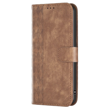 Plaid Embossed Leather Phone Case, For Samsung Galaxy A35, For Samsung Galaxy S24 Ultra 5G, For Samsung Galaxy A15, For Samsung Galaxy A25 5G, For Samsung Galaxy S23 5G, For Samsung Galaxy A55, For Samsung Galaxy S24+ 5G, For Samsung Galaxy S23 FE 5G  ...