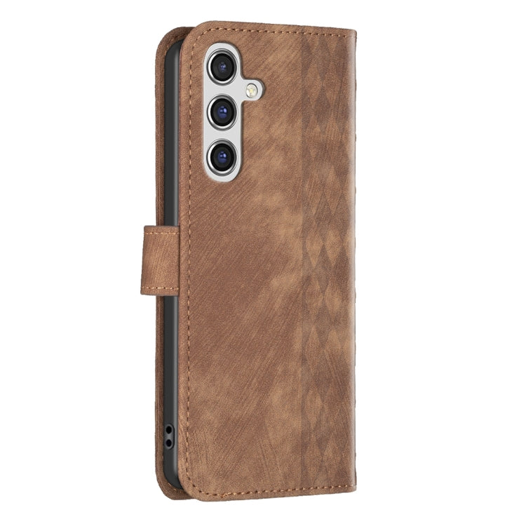 Plaid Embossed Leather Phone Case, For Samsung Galaxy A35, For Samsung Galaxy S24 Ultra 5G, For Samsung Galaxy A15, For Samsung Galaxy A25 5G, For Samsung Galaxy S23 5G, For Samsung Galaxy A55, For Samsung Galaxy S24+ 5G, For Samsung Galaxy S23 FE 5G  ...