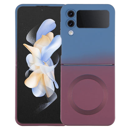 Liquid TPU Silicone Gradient MagSafe Phone Case, For Samsung Galaxy Z Flip3 5G, For Samsung Galaxy Z Flip5, For Samsung Galaxy Z Flip4