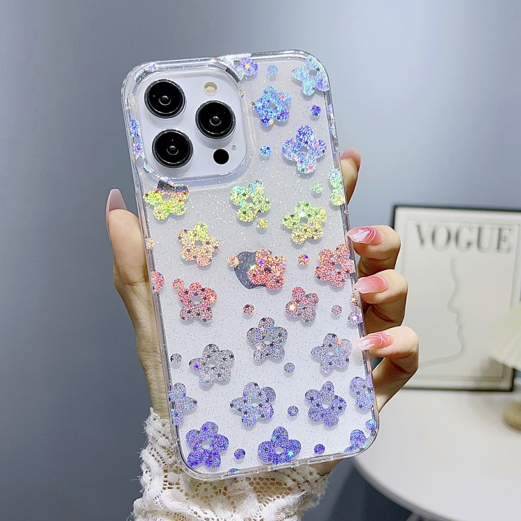 Little Star Series Glitter Powder TPU Phone Case, For iPhone 14, For iPhone 14 Pro, For iPhone 14 Pro Max, For iPhone 13