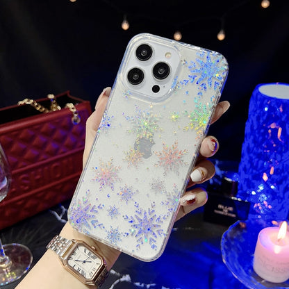 Little Star Series Glitter Powder TPU Phone Case, For iPhone 14, For iPhone 14 Pro, For iPhone 14 Pro Max, For iPhone 13