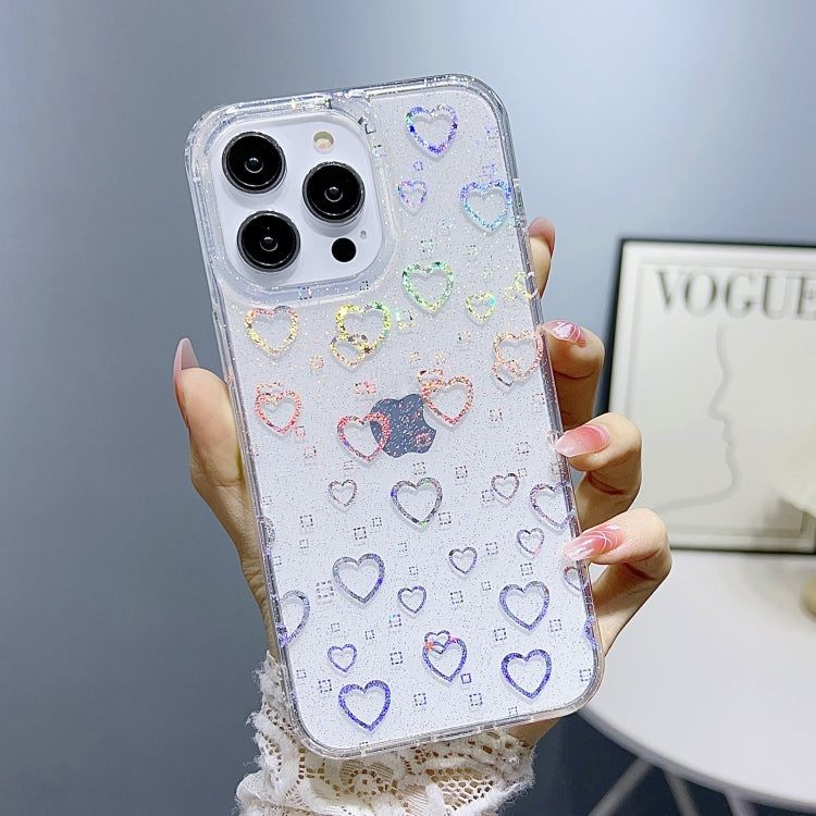 Little Star Series Glitter Powder TPU Phone Case, For iPhone 13 Pro, For iPhone 13 Pro Max, For iPhone 12, For iPhone 12 Pro