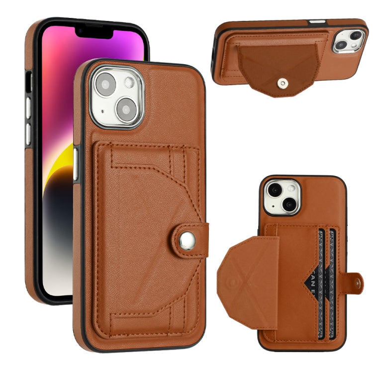 Shockproof Leather Phone Case with Card Holder, For iPhone 15 Pro Max, For iPhone 14, For iPhone 14 Plus, For iPhone 15 Pro, For iPhone 15 Plus, For iPhone 14 Pro, For iPhone 15, For iPhone 14 Pro Max