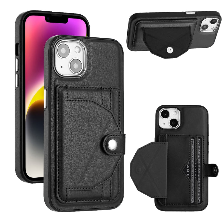 Shockproof Leather Phone Case with Card Holder, For iPhone 15 Pro Max, For iPhone 14, For iPhone 14 Plus, For iPhone 15 Pro, For iPhone 15 Plus, For iPhone 14 Pro, For iPhone 15, For iPhone 14 Pro Max