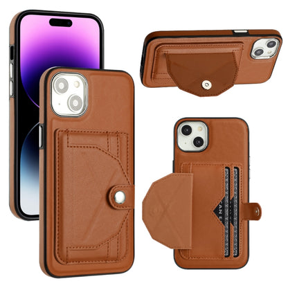 Shockproof Leather Phone Case with Card Holder, For iPhone 15 Pro Max, For iPhone 14, For iPhone 14 Plus, For iPhone 15 Pro, For iPhone 15 Plus, For iPhone 14 Pro, For iPhone 15, For iPhone 14 Pro Max