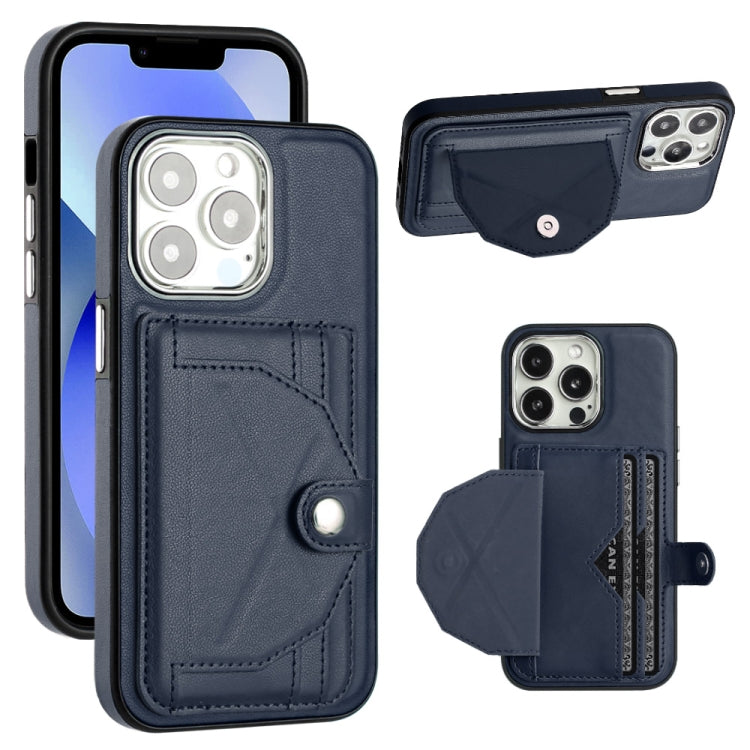 Shockproof Leather Phone Case with Card Holder, For iPhone 15 Pro Max, For iPhone 14, For iPhone 14 Plus, For iPhone 15 Pro, For iPhone 15 Plus, For iPhone 14 Pro, For iPhone 14 Pro Max, For iPhone 15