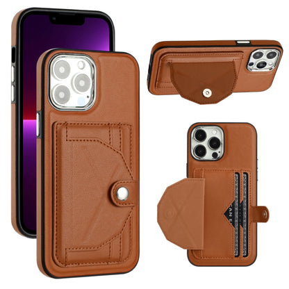 Shockproof Leather Phone Case with Card Holder, For iPhone 15 Pro Max, For iPhone 14, For iPhone 14 Plus, For iPhone 15 Pro, For iPhone 15 Plus, For iPhone 14 Pro, For iPhone 15, For iPhone 14 Pro Max