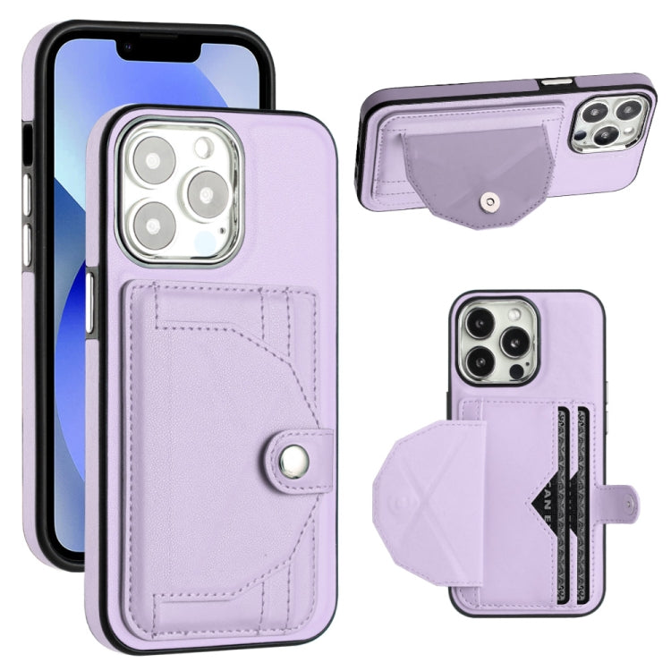 Shockproof Leather Phone Case with Card Holder, For iPhone 13, For iPhone 13 Pro, For iPhone 13 Pro Max, For iPhone 12 / 12 Pro, For iPhone 12 Pro Max, For iPhone 11, For iPhone 11 Pro, For iPhone 11 Pro Max