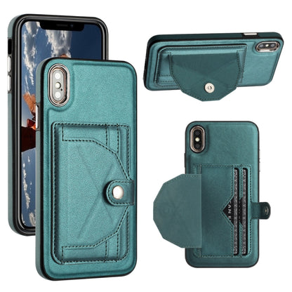 Shockproof Leather Phone Case with Card Holder, For iPhone XS Max, For iPhone XR, For iPhone X / XS, For iPhone SE 2022/SE 2020/6/7/8, For iPhone 6 Plus/7 Plus/8 Plus