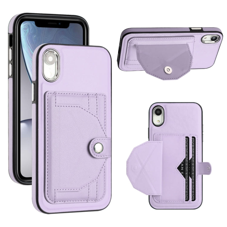 Shockproof Leather Phone Case with Card Holder, For iPhone XS Max, For iPhone XR, For iPhone X / XS, For iPhone SE 2022/SE 2020/6/7/8, For iPhone 6 Plus/7 Plus/8 Plus