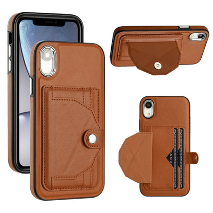 Shockproof Leather Phone Case with Card Holder, For iPhone XS Max, For iPhone XR, For iPhone X / XS, For iPhone SE 2022/SE 2020/6/7/8, For iPhone 6 Plus/7 Plus/8 Plus