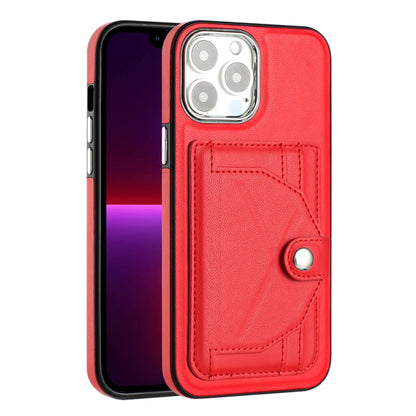 Shockproof Leather Phone Case with Card Holder, For iPhone 15 Pro Max, For iPhone 14, For iPhone 14 Plus, For iPhone 15 Pro, For iPhone 15 Plus, For iPhone 14 Pro, For iPhone 15, For iPhone 14 Pro Max
