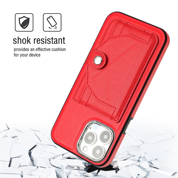 Shockproof Leather Phone Case with Card Holder, For iPhone 15 Pro Max, For iPhone 14, For iPhone 14 Plus, For iPhone 15 Pro, For iPhone 15 Plus, For iPhone 14 Pro, For iPhone 15, For iPhone 14 Pro Max
