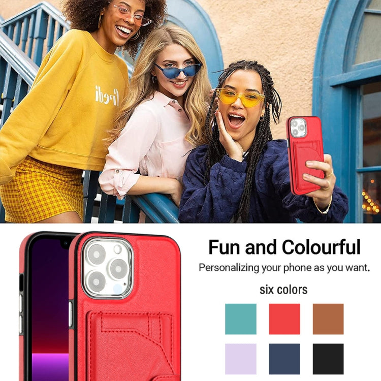Shockproof Leather Phone Case with Card Holder, For iPhone 15 Pro Max, For iPhone 14, For iPhone 14 Plus, For iPhone 15 Pro, For iPhone 15 Plus, For iPhone 14 Pro, For iPhone 14 Pro Max, For iPhone 15