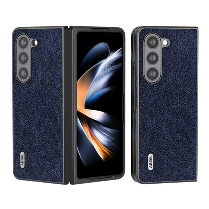 ABEEL Retro Litchi Texture PU Phone Case, For Samsung Galaxy Z Flip5, For Samsung Galaxy Z Fold5