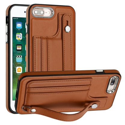 Shockproof Leather Phone Case with Wrist Strap, For iPhone XS Max, For iPhone XR, For iPhone X / XS, For iPhone SE 2022/SE 2020/6/7/8, For iPhone 6 Plus/7 Plus/8 Plus