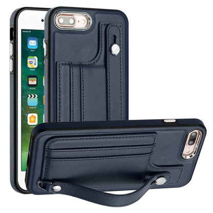 Shockproof Leather Phone Case with Wrist Strap, For iPhone XS Max, For iPhone XR, For iPhone X / XS, For iPhone SE 2022/SE 2020/6/7/8, For iPhone 6 Plus/7 Plus/8 Plus
