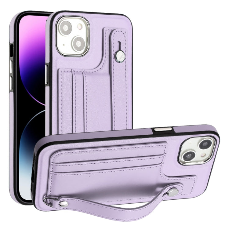 Shockproof Leather Phone Case with Wrist Strap, For iPhone 15 Pro Max, For iPhone 14, For iPhone 14 Plus, For iPhone 15 Pro, For iPhone 15 Plus, For iPhone 14 Pro, For iPhone 14 Pro Max, For iPhone 15