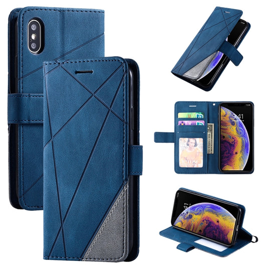 Skin Feel Splicing Horizontal Flip Leather Case with Holder & Card Slots & Wallet & Photo Frame, For iPhone XS / X, For iPhone 6 Plus, For iPhone 6, For iPhone 7 Plus, For iPhone 11, For iPhone 11 Pro, For iPhone 11 Pro Max                             ...