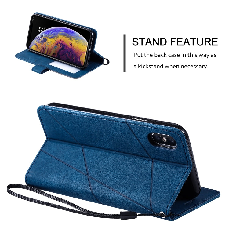 Skin Feel Splicing Horizontal Flip Leather Case with Holder & Card Slots & Wallet & Photo Frame, For iPhone XS / X, For iPhone 6 Plus, For iPhone 6, For iPhone 7 Plus, For iPhone 11, For iPhone 11 Pro, For iPhone 11 Pro Max                             ...