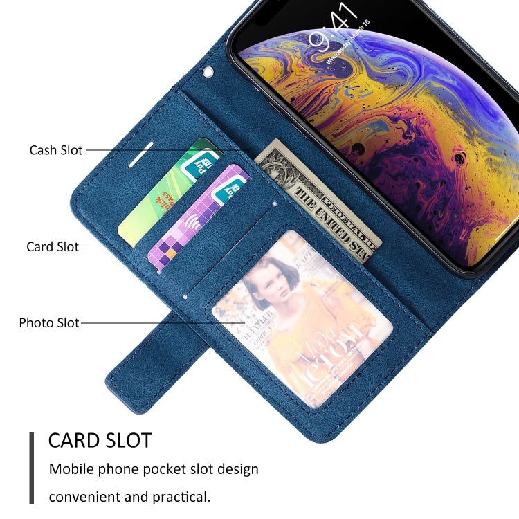Skin Feel Splicing Horizontal Flip Leather Case with Holder & Card Slots & Wallet & Photo Frame, For iPhone XS / X, For iPhone 6 Plus, For iPhone 6, For iPhone 7 Plus, For iPhone 11, For iPhone 11 Pro, For iPhone 11 Pro Max                             ...