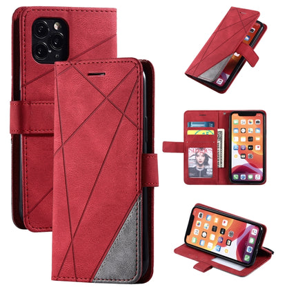 Skin Feel Splicing Horizontal Flip Leather Case with Holder & Card Slots & Wallet & Photo Frame, For iPhone XS / X, For iPhone 6 Plus, For iPhone 6, For iPhone 7 Plus, For iPhone 11, For iPhone 11 Pro, For iPhone 11 Pro Max                             ...