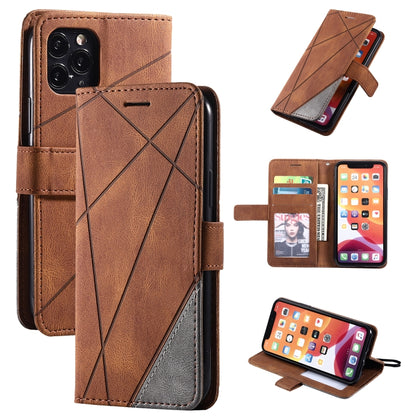 Skin Feel Splicing Horizontal Flip Leather Case with Holder & Card Slots & Wallet & Photo Frame, For iPhone XS / X, For iPhone 6 Plus, For iPhone 6, For iPhone 7 Plus, For iPhone 11, For iPhone 11 Pro, For iPhone 11 Pro Max                             ...