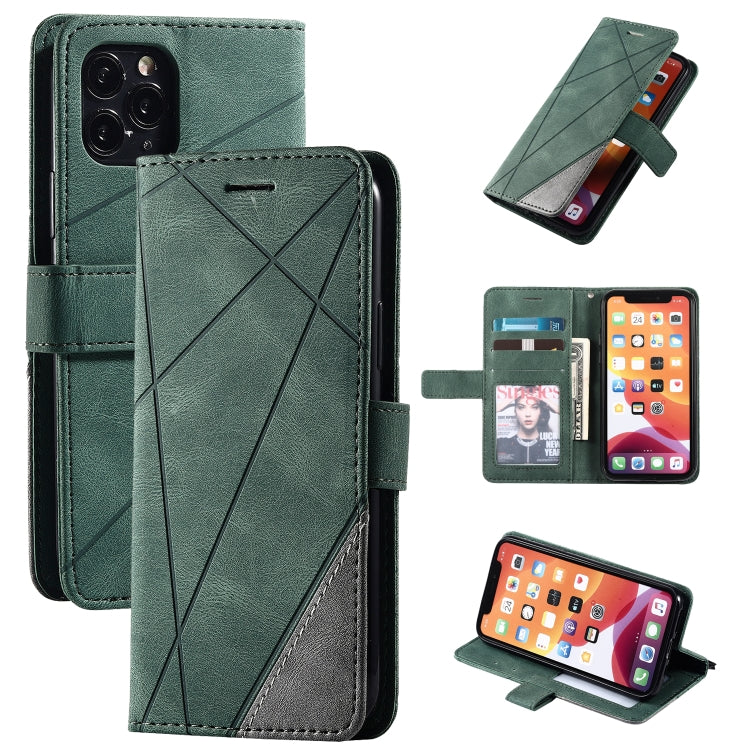 Skin Feel Splicing Horizontal Flip Leather Case with Holder & Card Slots & Wallet & Photo Frame, For iPhone XS / X, For iPhone 6 Plus, For iPhone 6, For iPhone 7 Plus, For iPhone 11, For iPhone 11 Pro, For iPhone 11 Pro Max                             ...