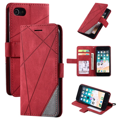 Skin Feel Splicing Horizontal Flip Leather Case with Holder & Card Slots & Wallet & Photo Frame, For iPhone XS / X, For iPhone 6 Plus, For iPhone 6, For iPhone 7 Plus, For iPhone 11, For iPhone 11 Pro, For iPhone 11 Pro Max                             ...