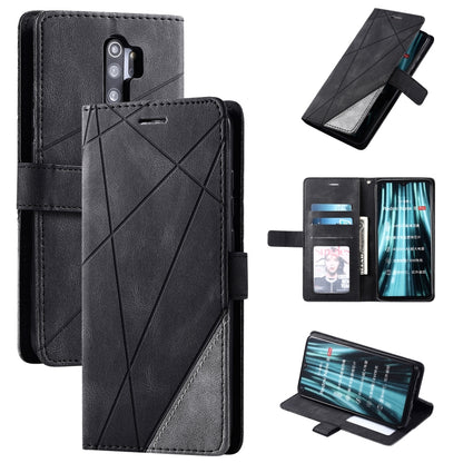 Skin Feel Splicing Horizontal Flip Leather Case with Holder & Card Slots & Wallet & Photo Frame, For iPhone XS / X, For iPhone 6 Plus, For iPhone 6, For iPhone 7 Plus, For iPhone 11, For iPhone 11 Pro, For iPhone 11 Pro Max                             ...