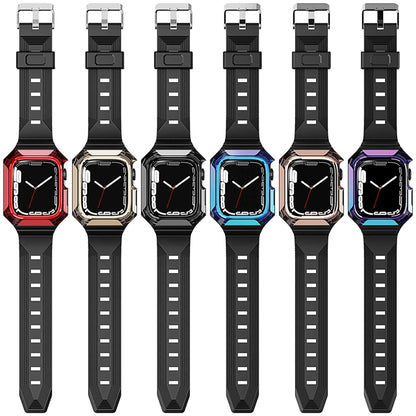 Armor Case Integrated TPU Watch Band, For Apple Watch SE 2025 / 2023 44mm, For Apple Watch SE 2025 / 2023 40mm, For Apple Watch Series 11 / 10 42mm, For Apple Watch Ultra 3 / 2 49mm, For Apple Watch 9 45mm, For Apple Watch 9 41mm                       ...