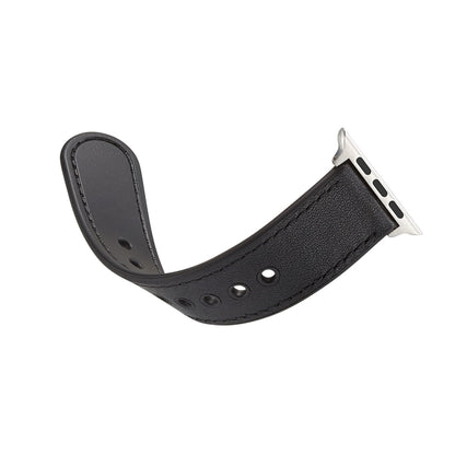 Single Buckle TPU+ Genuine Leather Watchband, For Apple Watch Series 7 41mm / 6 & SE & 5 & 4 40mm / 3 & 2 & 1 38mm, For Apple Watch Series 7 45mm / 6 & SE & 5 & 4 44mm / 3 & 2 & 1 42mm, For Apple Watch Series 8&7 41mm / SE 2&6&SE&5&4 40mm / 3&2&1 38mm ...