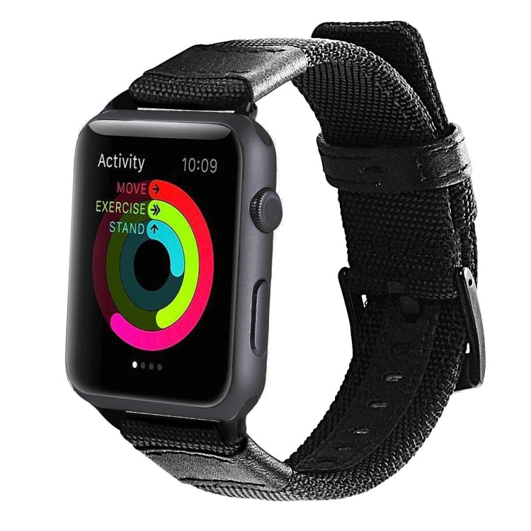 Nylon Watchband, For Apple Watch Series 7 41mm / 6 & SE & 5 & 4 40mm / 3 & 2 & 1 38mm