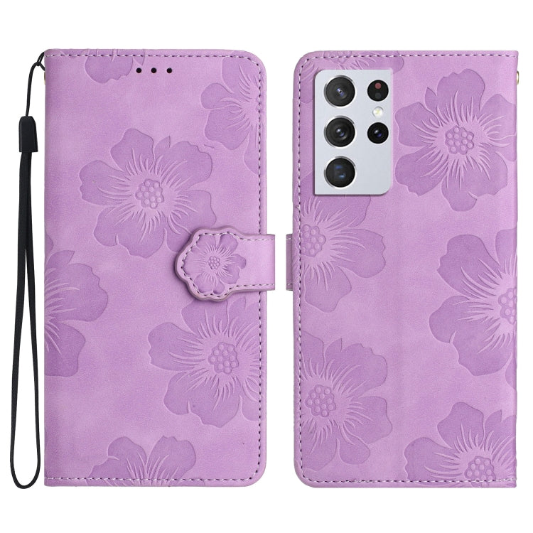 Flower Embossing Pattern Leather Phone Case, For Samsung Galaxy S23 5G, For Samsung Galaxy S23 Ultra 5G, For Samsung Galaxy S22 5G, For Samsung Galaxy S22+ 5G, For Samsung Galaxy S22 Ultra 5G, For Samsung Galaxy S21 5G, For Samsung Galaxy S21+ 5G      ...
