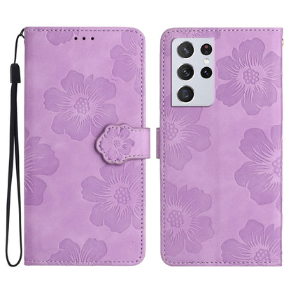 Flower Embossing Pattern Leather Phone Case, For Samsung Galaxy S23 5G, For Samsung Galaxy S23 Ultra 5G, For Samsung Galaxy S22 5G, For Samsung Galaxy S22+ 5G, For Samsung Galaxy S22 Ultra 5G, For Samsung Galaxy S21 5G, For Samsung Galaxy S21+ 5G      ...