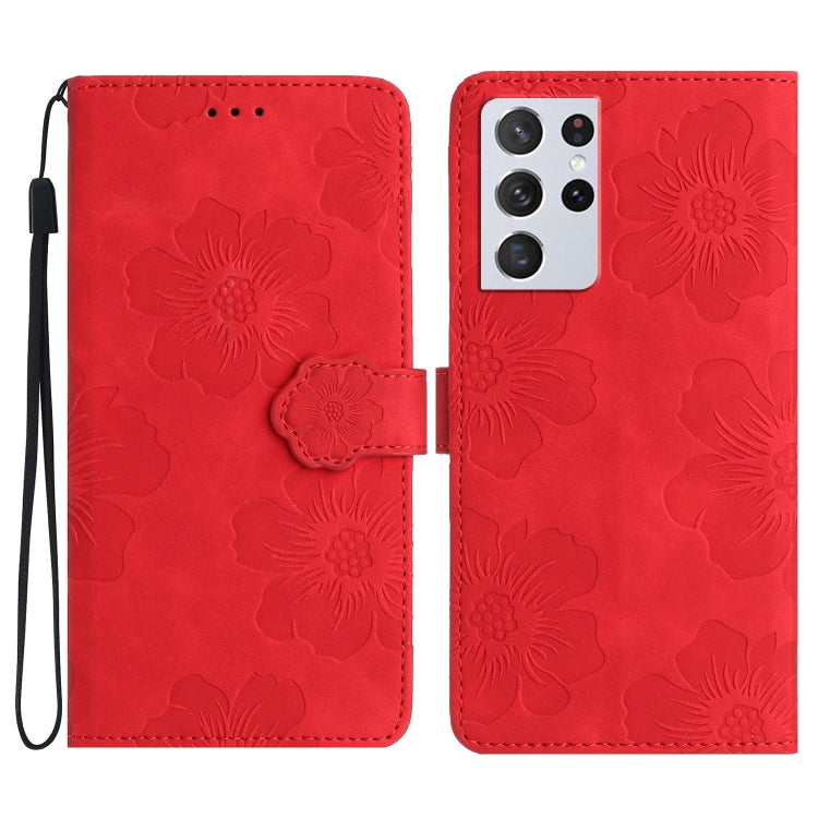 Flower Embossing Pattern Leather Phone Case, For Samsung Galaxy S23 5G, For Samsung Galaxy S23 Ultra 5G, For Samsung Galaxy S22 5G, For Samsung Galaxy S22+ 5G, For Samsung Galaxy S22 Ultra 5G, For Samsung Galaxy S21 5G, For Samsung Galaxy S21+ 5G      ...