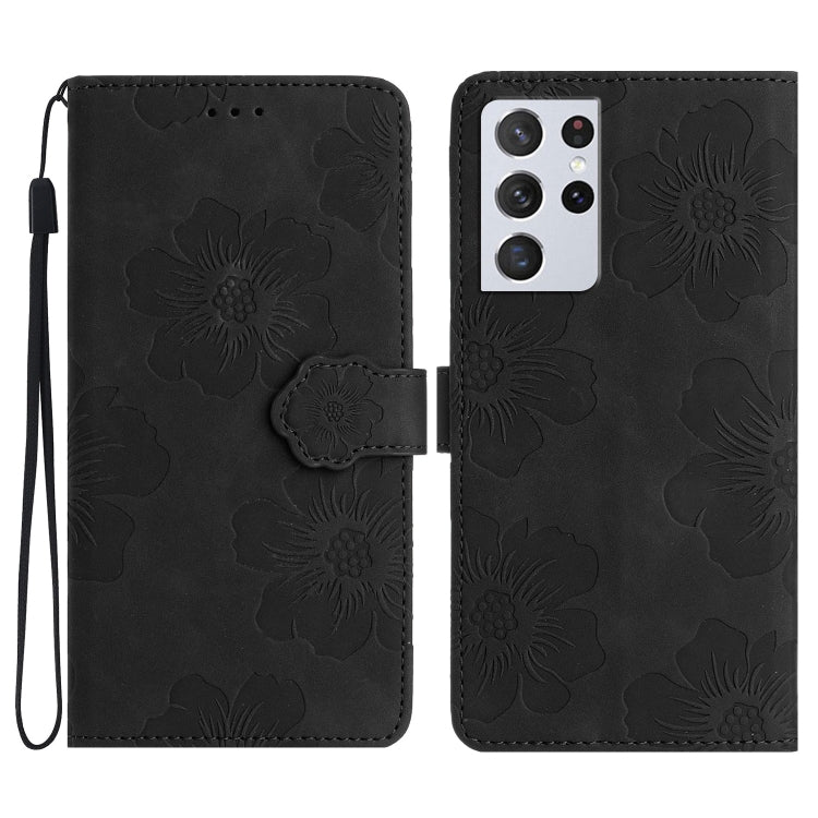 Flower Embossing Pattern Leather Phone Case, For Samsung Galaxy S23 5G, For Samsung Galaxy S23 Ultra 5G, For Samsung Galaxy S22 5G, For Samsung Galaxy S22+ 5G, For Samsung Galaxy S22 Ultra 5G, For Samsung Galaxy S21 5G, For Samsung Galaxy S21+ 5G      ...