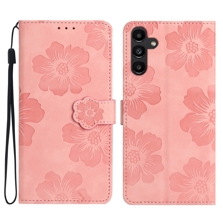 Flower Embossing Pattern Leather Phone Case, For Samsung Galaxy A12, For Samsung Galaxy A13 4G, For Samsung Galaxy A13 5G, For Samsung Galaxy A14 5G, For Samsung Galaxy A20 / A30, For Samsung Galaxy A20e, For Samsung Galaxy A20s, For Samsung Galaxy A21...