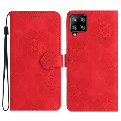 Flower Embossing Pattern Leather Phone Case, For Samsung Galaxy A42 5G, For Samsung Galaxy A50, For Samsung Galaxy A51 4G, For Samsung Galaxy A52 5G, For Samsung Galaxy A53 5G, For Samsung Galaxy A54 5G, For Samsung Galaxy A70, For Samsung Galaxy A71 4...