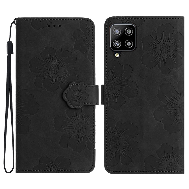 Flower Embossing Pattern Leather Phone Case, For Samsung Galaxy A42 5G, For Samsung Galaxy A50, For Samsung Galaxy A51 4G, For Samsung Galaxy A52 5G, For Samsung Galaxy A53 5G, For Samsung Galaxy A54 5G, For Samsung Galaxy A70, For Samsung Galaxy A71 4...