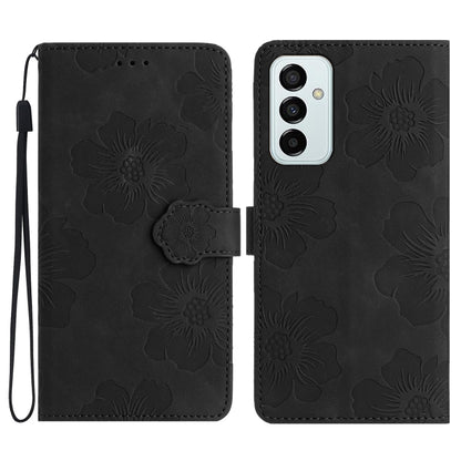 Flower Embossing Pattern Leather Phone Case, For Samsung Galaxy A73 5G, For Samsung Galaxy M23, For Samsung Galaxy M32, For Samsung Galaxy M52, For Samsung Galaxy M53