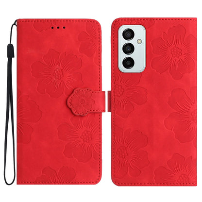 Flower Embossing Pattern Leather Phone Case, For Samsung Galaxy A73 5G, For Samsung Galaxy M23, For Samsung Galaxy M32, For Samsung Galaxy M52, For Samsung Galaxy M53