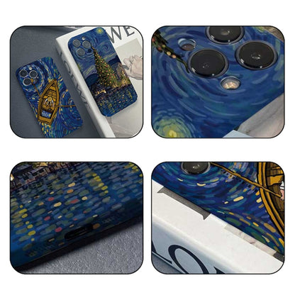 Precise Hole Oil Painting Pattern PC Phone Case, For iPhone 14, For iPhone 14 Pro, For iPhone 14 Pro Max, For iPhone SE 2022 / 2020 / 8 / 7, For iPhone 13 Pro Max