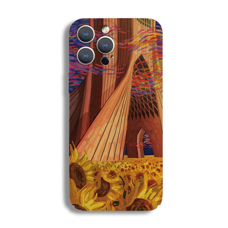 Precise Hole Oil Painting Pattern PC Phone Case, For iPhone 13 Pro, For iPhone 13, For iPhone 13 mini, For iPhone 12, For iPhone 12 Pro Max