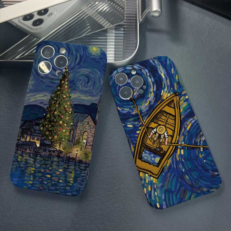 Precise Hole Oil Painting Pattern PC Phone Case, For iPhone 12 Pro, For iPhone 12 mini, For iPhone 11 Pro Max, For iPhone 11, For iPhone 11 Pro