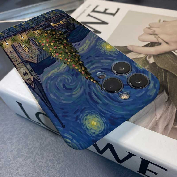 Precise Hole Oil Painting Pattern PC Phone Case, For iPhone 12 Pro, For iPhone 12 mini, For iPhone 11 Pro Max, For iPhone 11, For iPhone 11 Pro