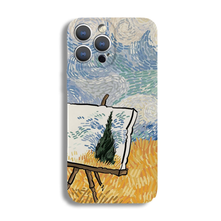 Precise Hole Oil Painting Pattern PC Phone Case, For iPhone 12 Pro, For iPhone 12 mini, For iPhone 11 Pro Max, For iPhone 11, For iPhone 11 Pro